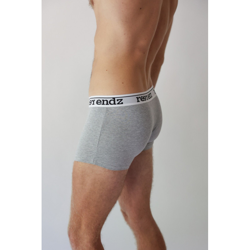 Organic Cotton Men's Trunk | Grey Marle L by REER ENDZ UNDERWEAR